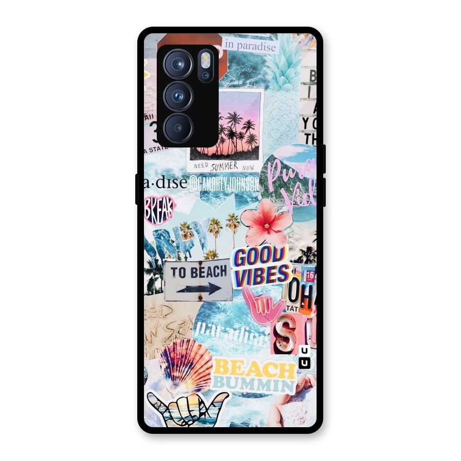 Beaching Life Glass Back Case for Oppo Reno6 Pro 5G