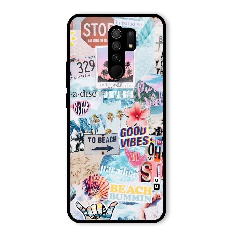 Beaching Life Glass Back Case for Poco M2