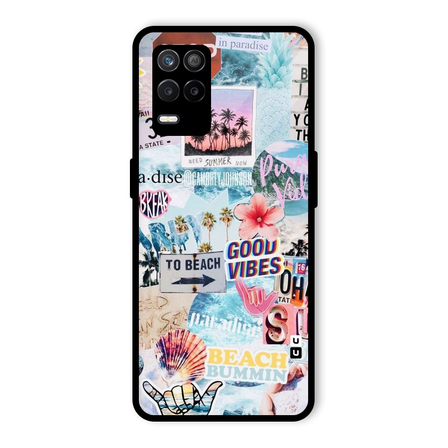 Beaching Life Glass Back Case for Realme 8 5G
