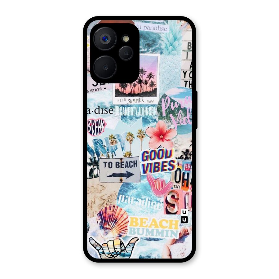 Beaching Life Glass Back Case for Realme 9i 5G