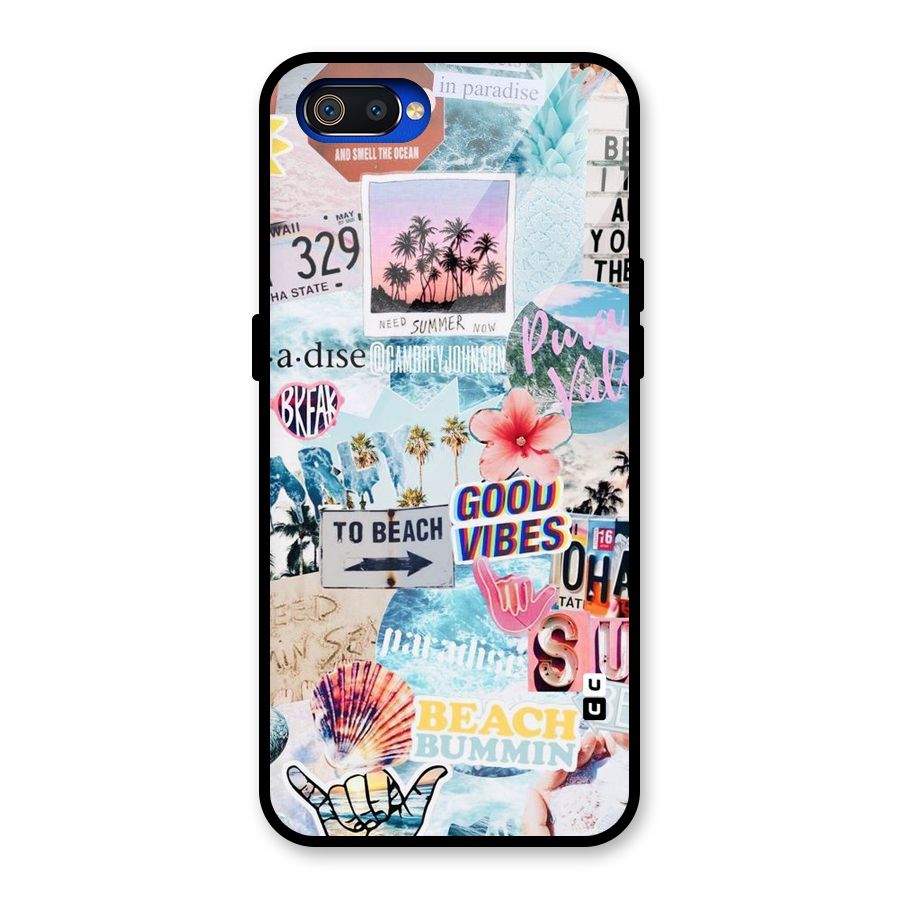 Beaching Life Glass Back Case for Realme C2