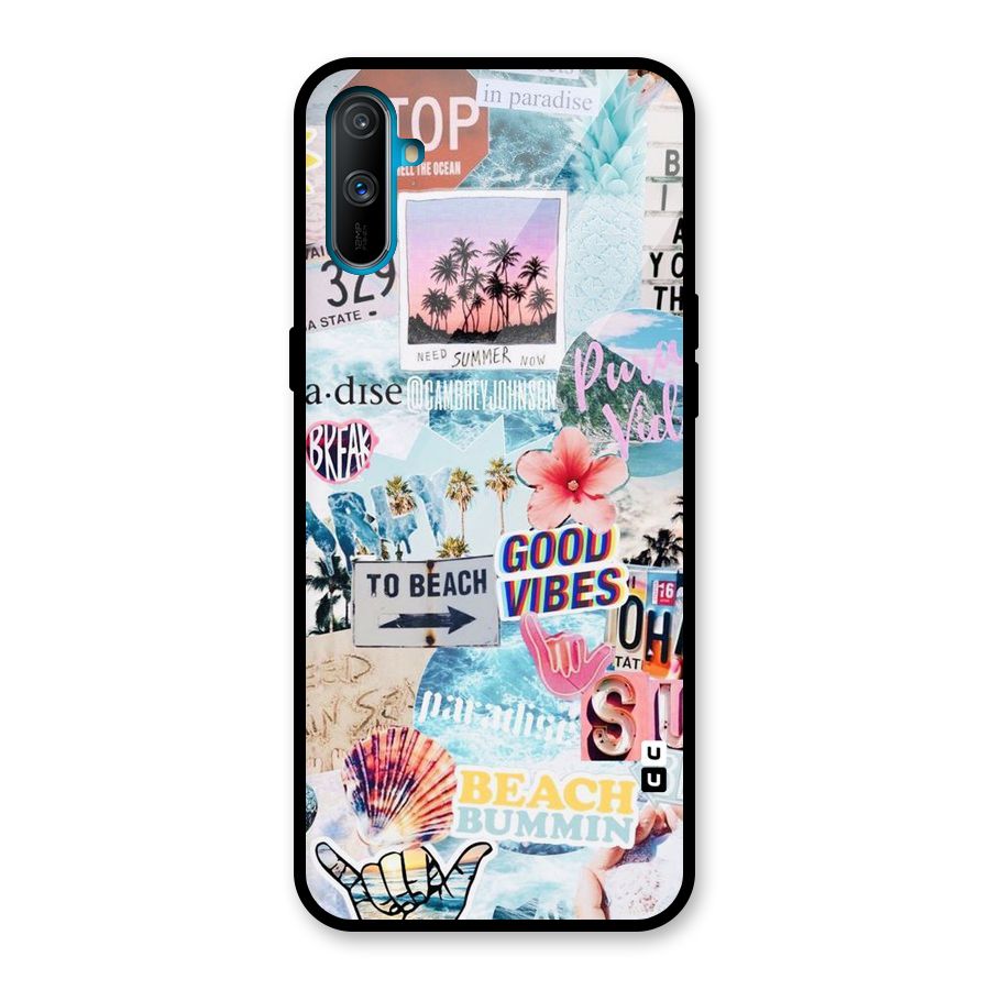 Beaching Life Glass Back Case for Realme C3
