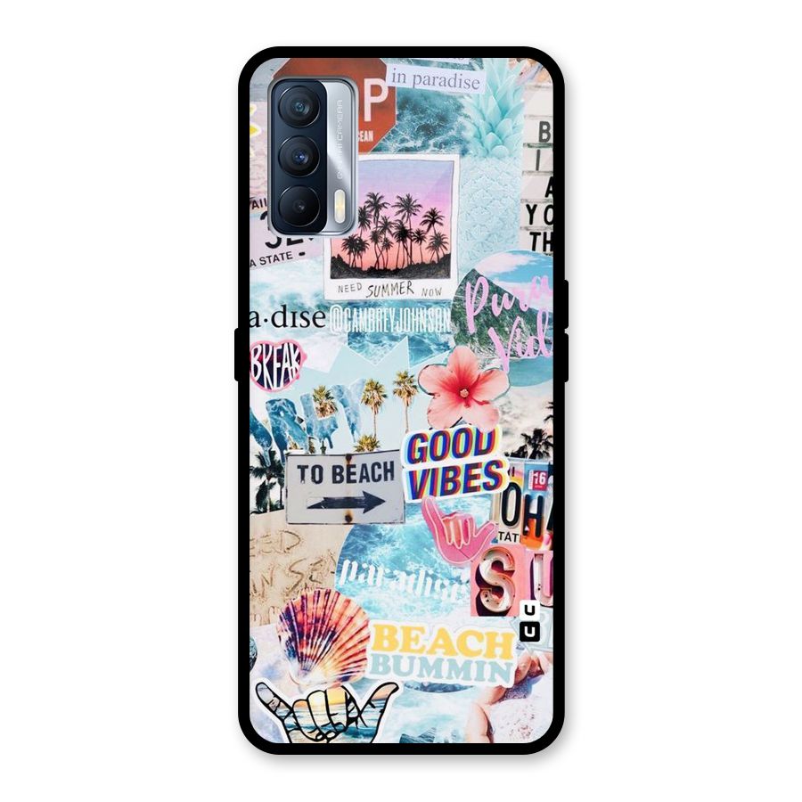 Beaching Life Glass Back Case for Realme X7