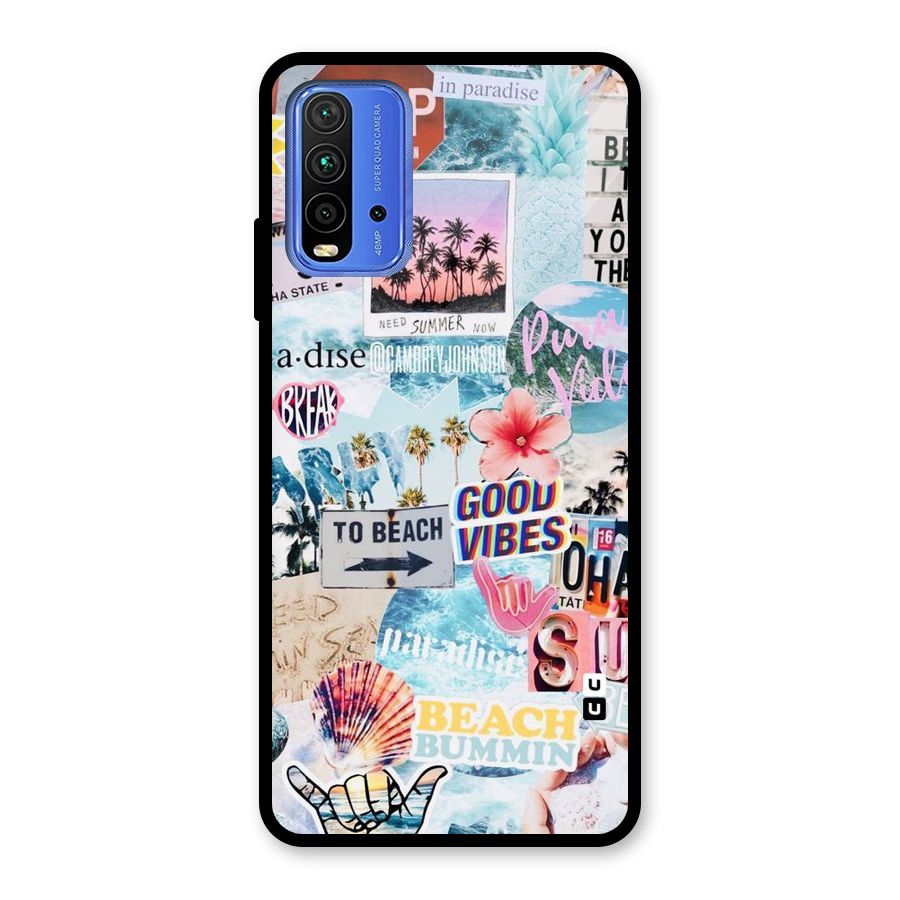 Beaching Life Glass Back Case for Redmi 9 Power