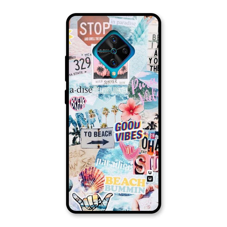 Beaching Life Glass Back Case for Vivo S1 Pro