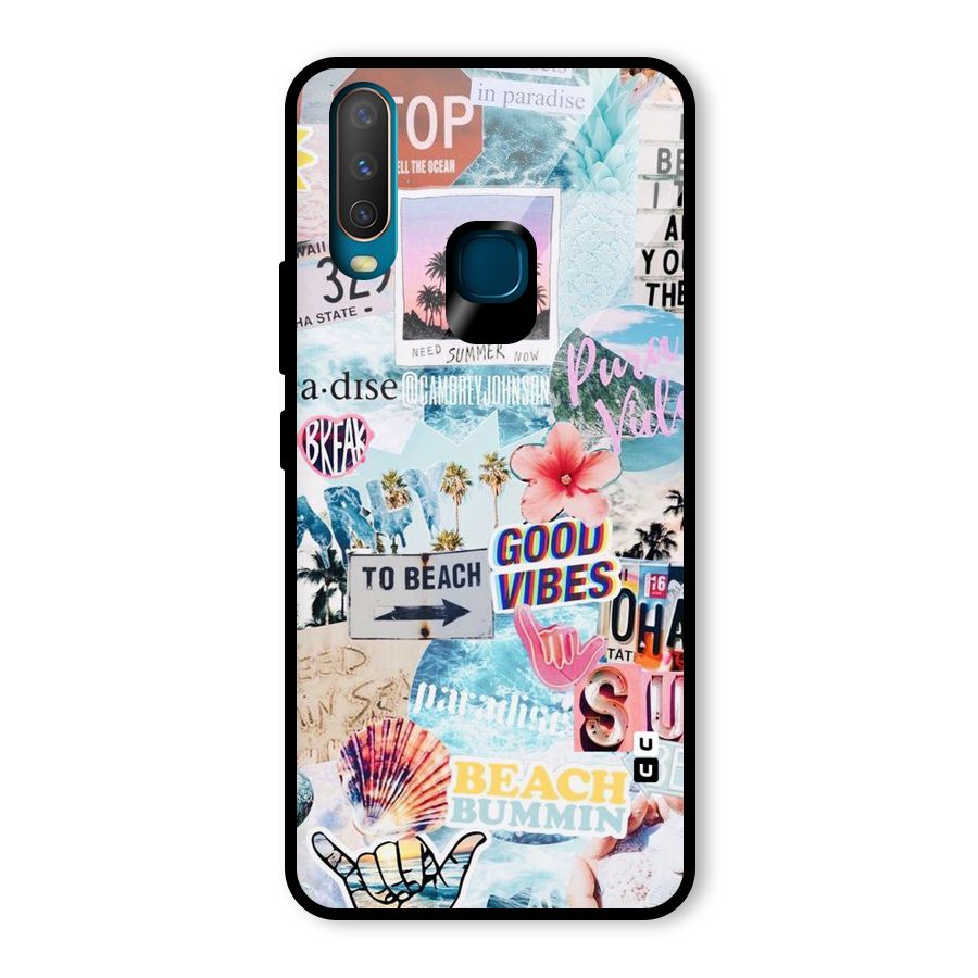 Beaching Life Glass Back Case for Vivo U10