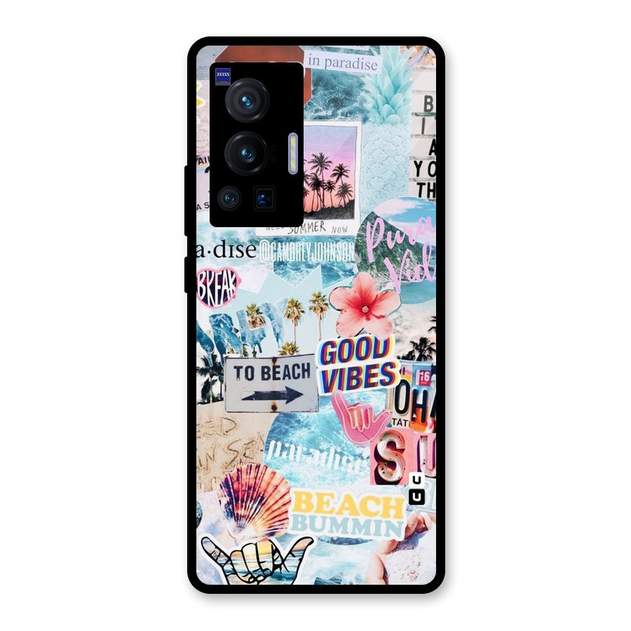 Beaching Life Glass Back Case for Vivo X70 Pro