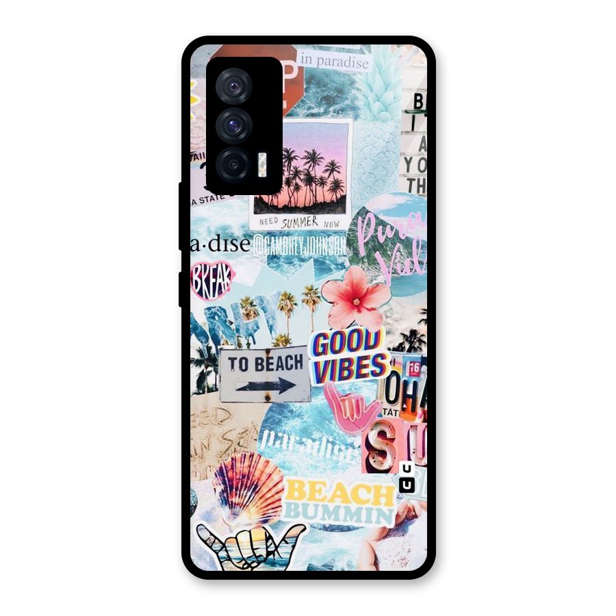 Beaching Life Glass Back Case for Vivo iQOO 7 5G