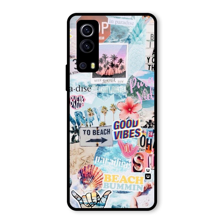 Beaching Life Glass Back Case for Vivo iQOO Z3