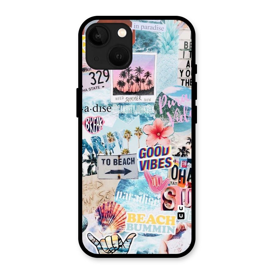 Beaching Life Glass Back Case for iPhone 13