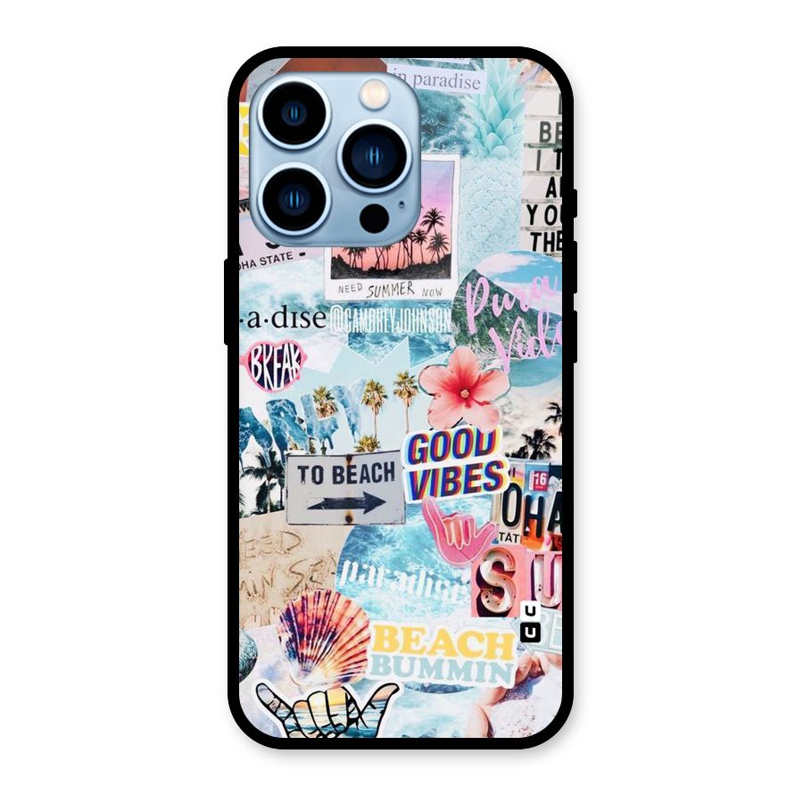 Beaching Life Glass Back Case for iPhone 13 Pro