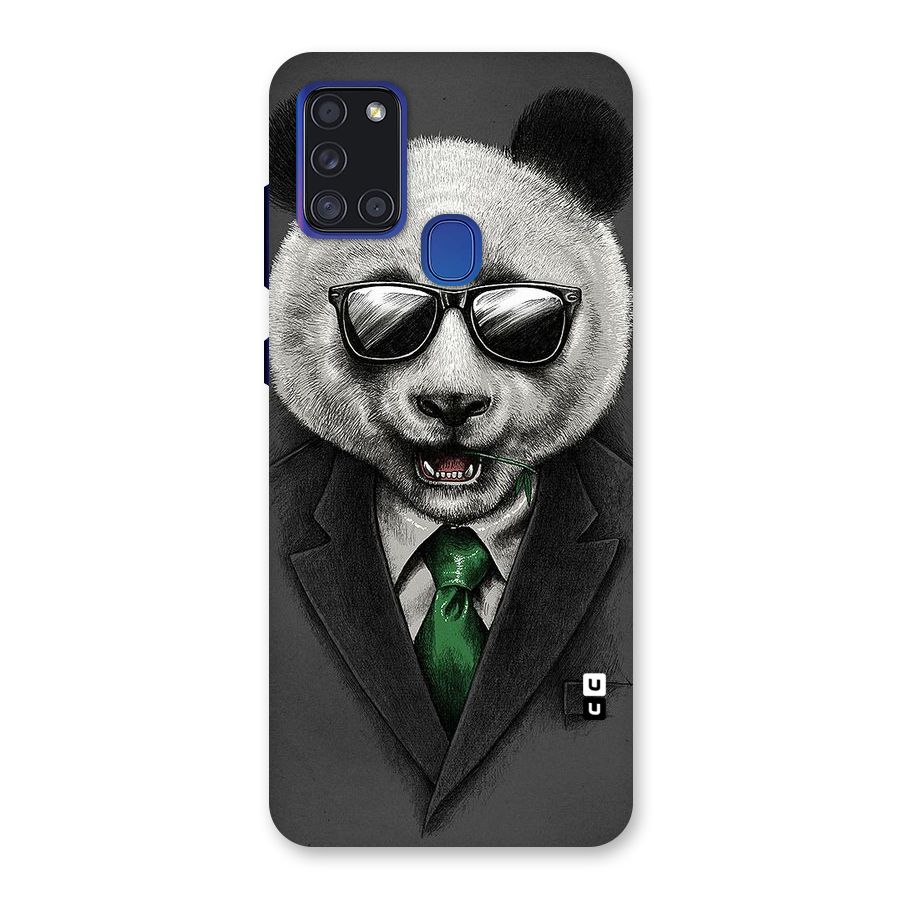 Bear Face Back Case for Galaxy A21s
