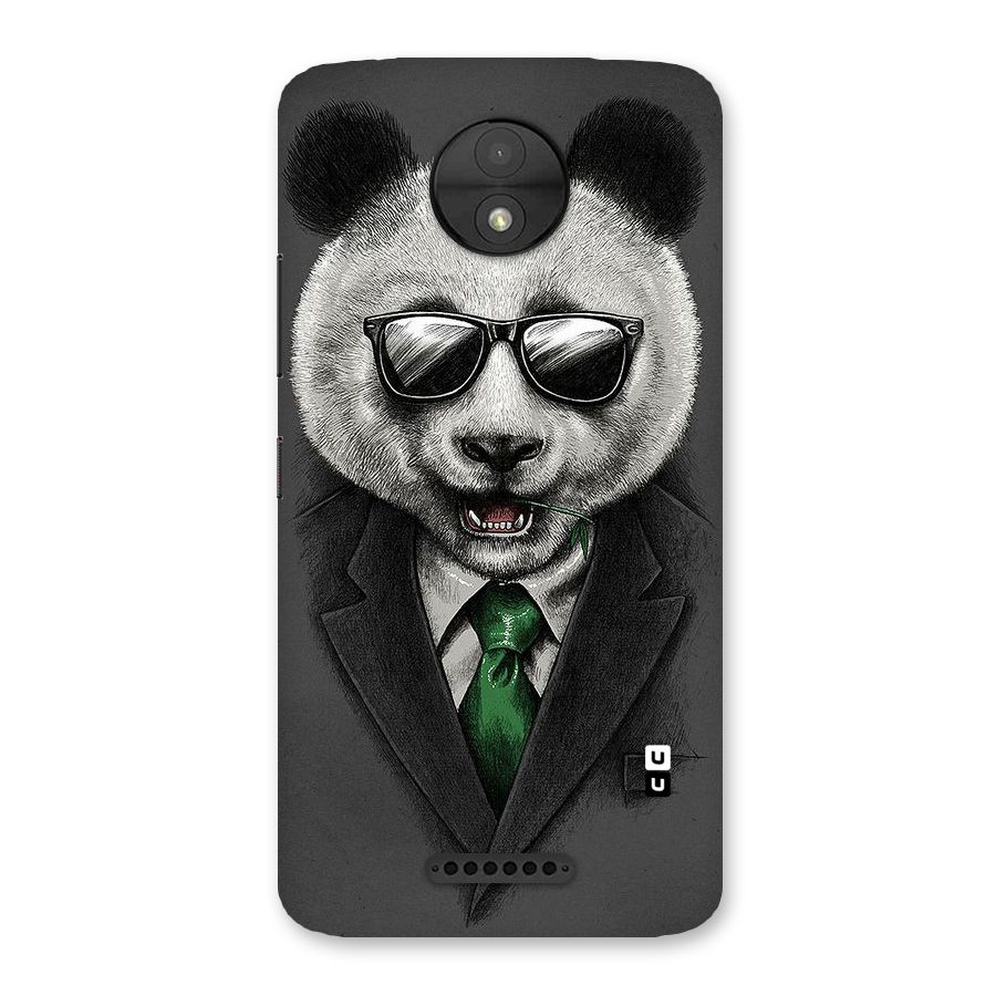 Bear Face Back Case for Moto C
