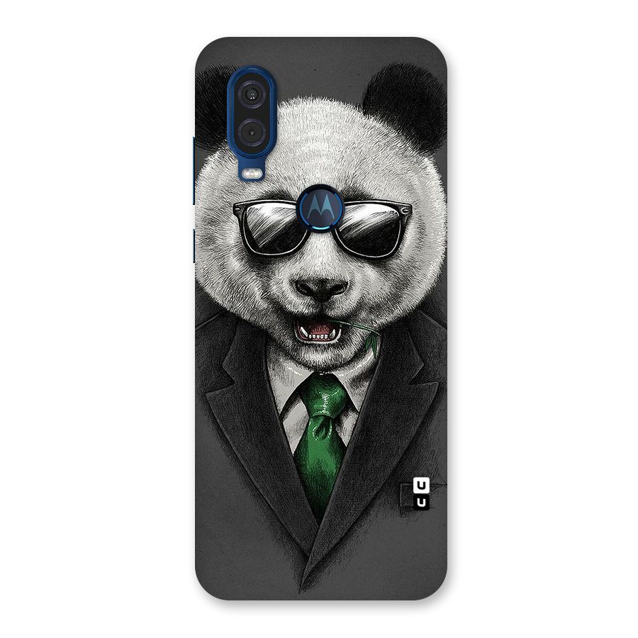 Bear Face Back Case for Motorola One Vision