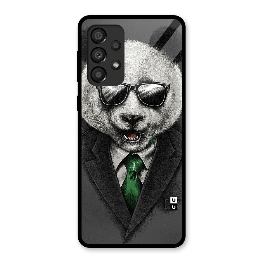 Bear Face Glass Back Case for Galaxy A33 5G