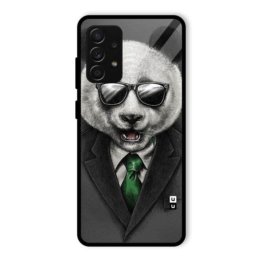 Bear Face Glass Back Case for Galaxy A53 5G
