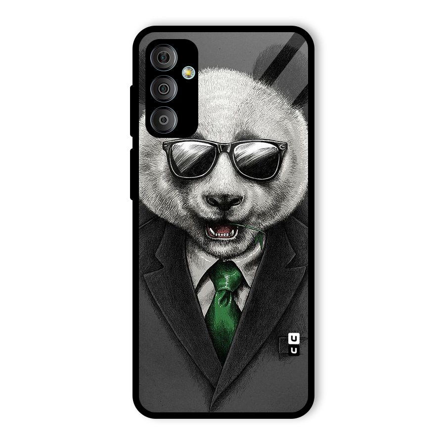 Bear Face Glass Back Case for Galaxy F23