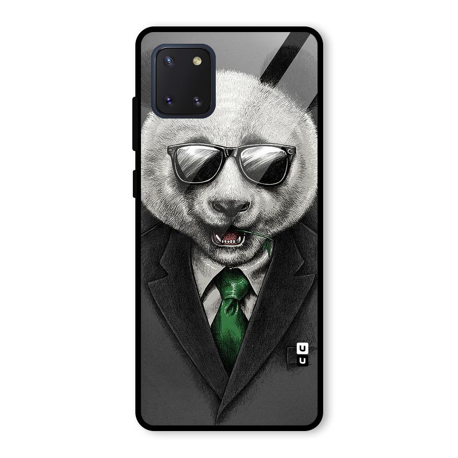 Bear Face Glass Back Case for Galaxy Note 10 Lite
