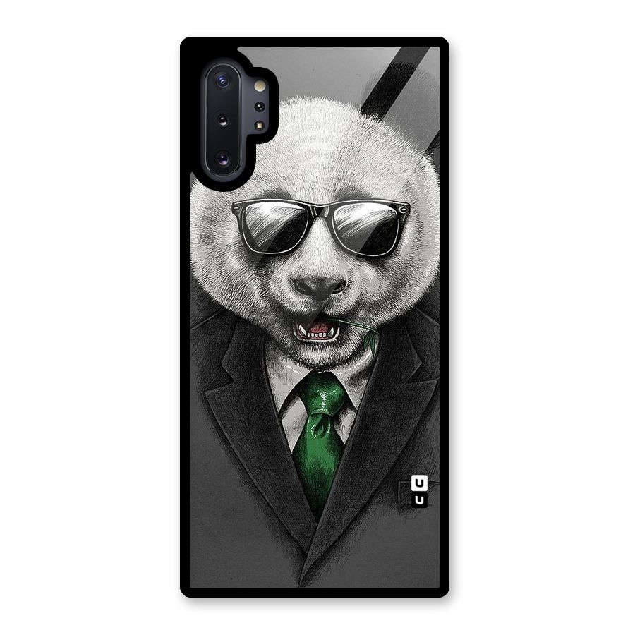 Bear Face Glass Back Case for Galaxy Note 10 Plus