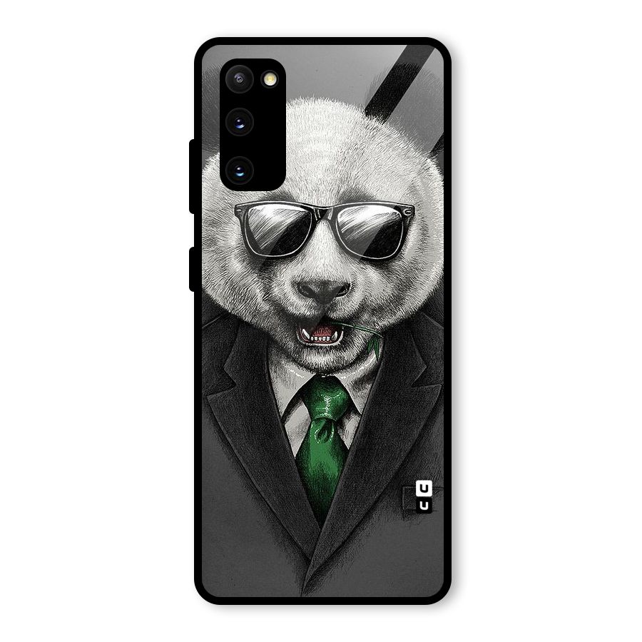 Bear Face Glass Back Case for Galaxy S20 FE 5G