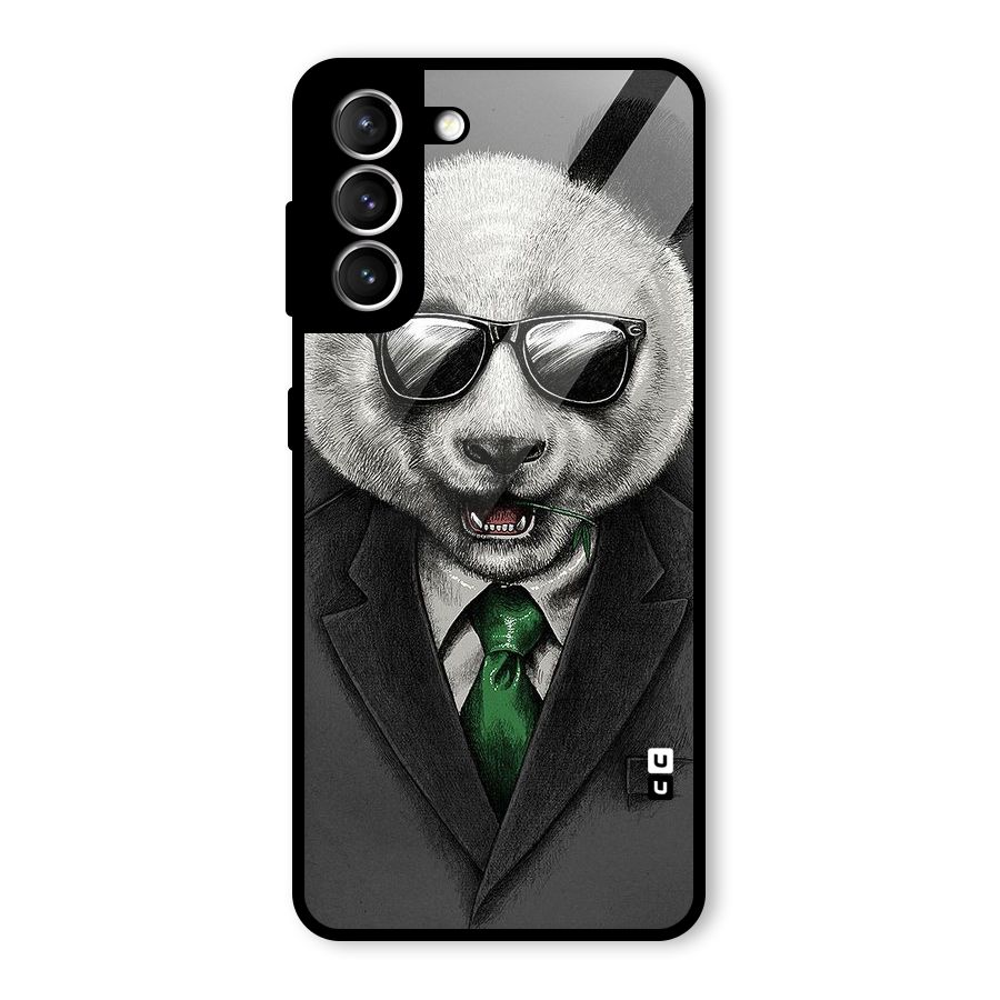 Bear Face Glass Back Case for Galaxy S21 5G