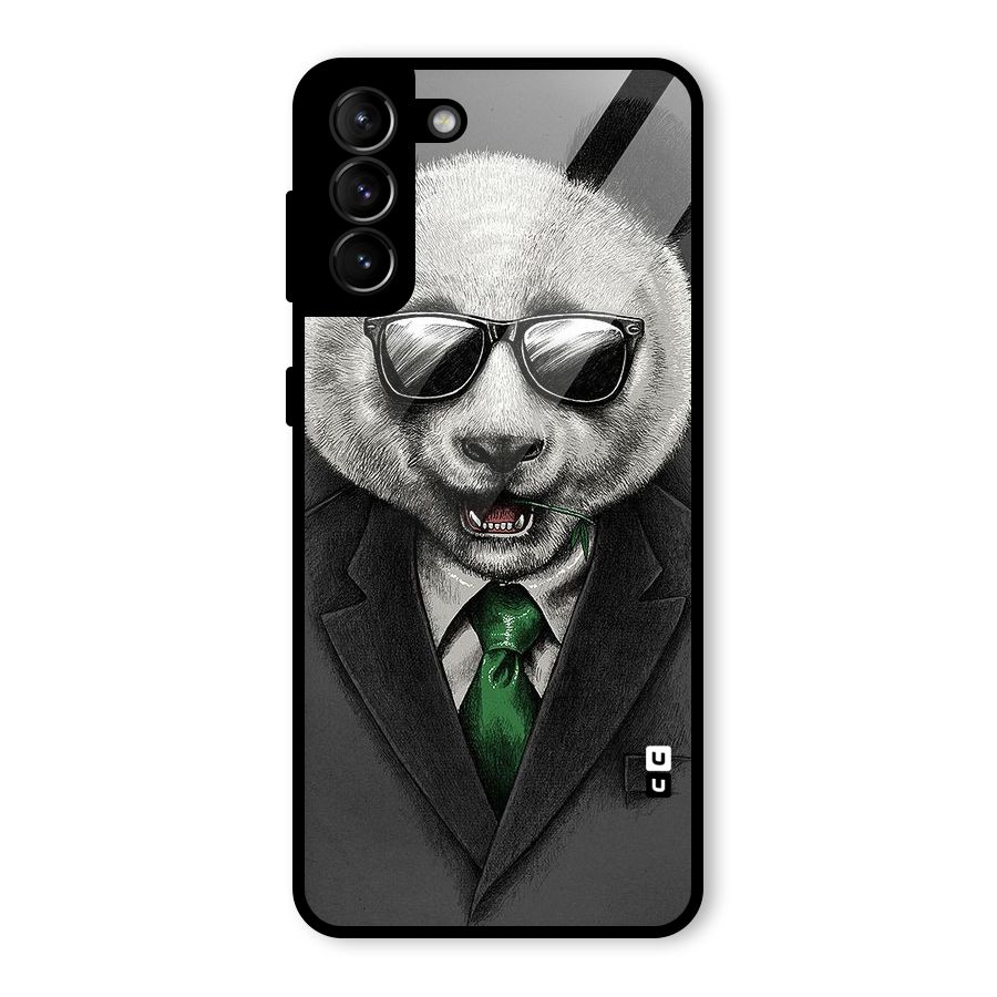 Bear Face Glass Back Case for Galaxy S21 Plus