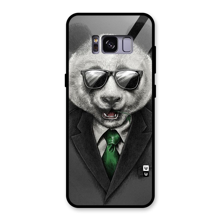 Bear Face Glass Back Case for Galaxy S8
