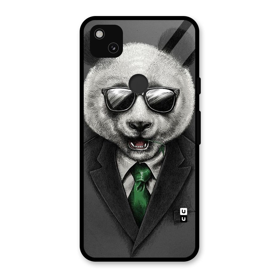 Bear Face Glass Back Case for Google Pixel 4a