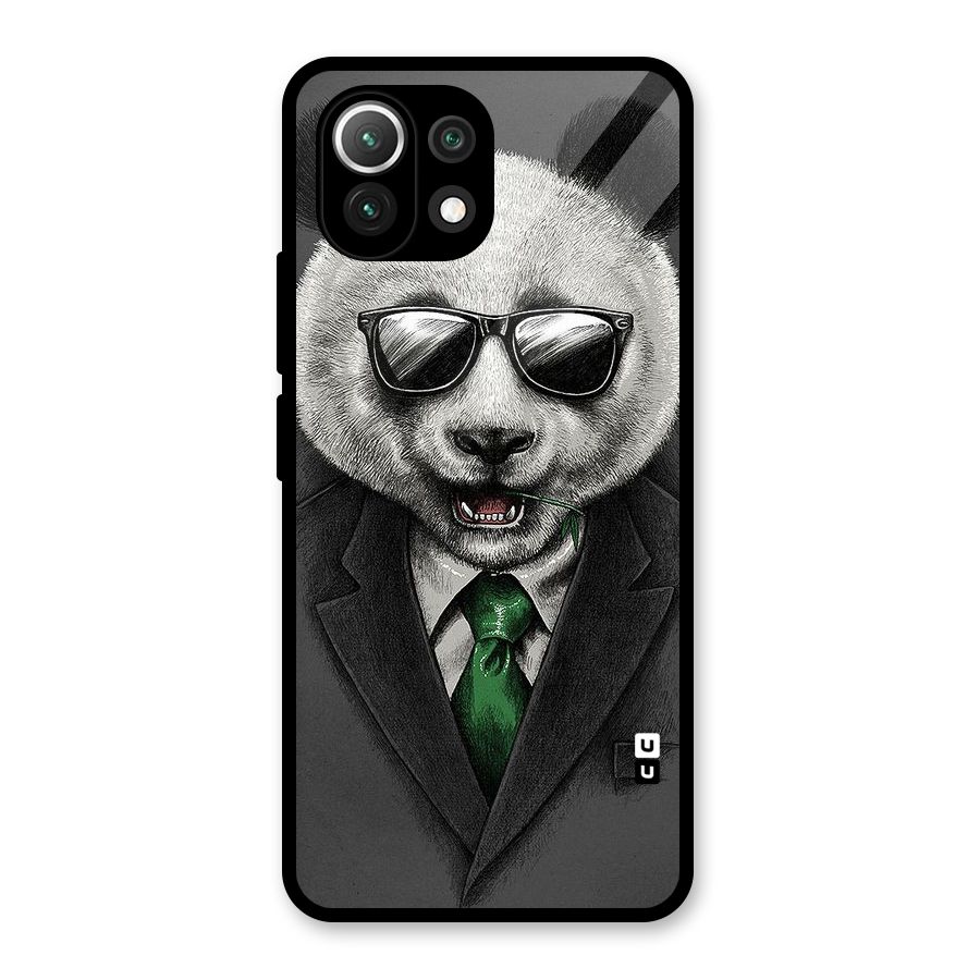 Bear Face Glass Back Case for Mi 11 Lite