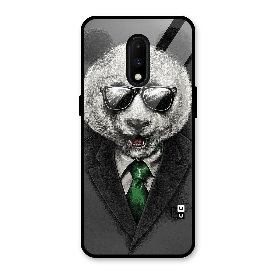 Bear Face Glass Back Case for OnePlus 7