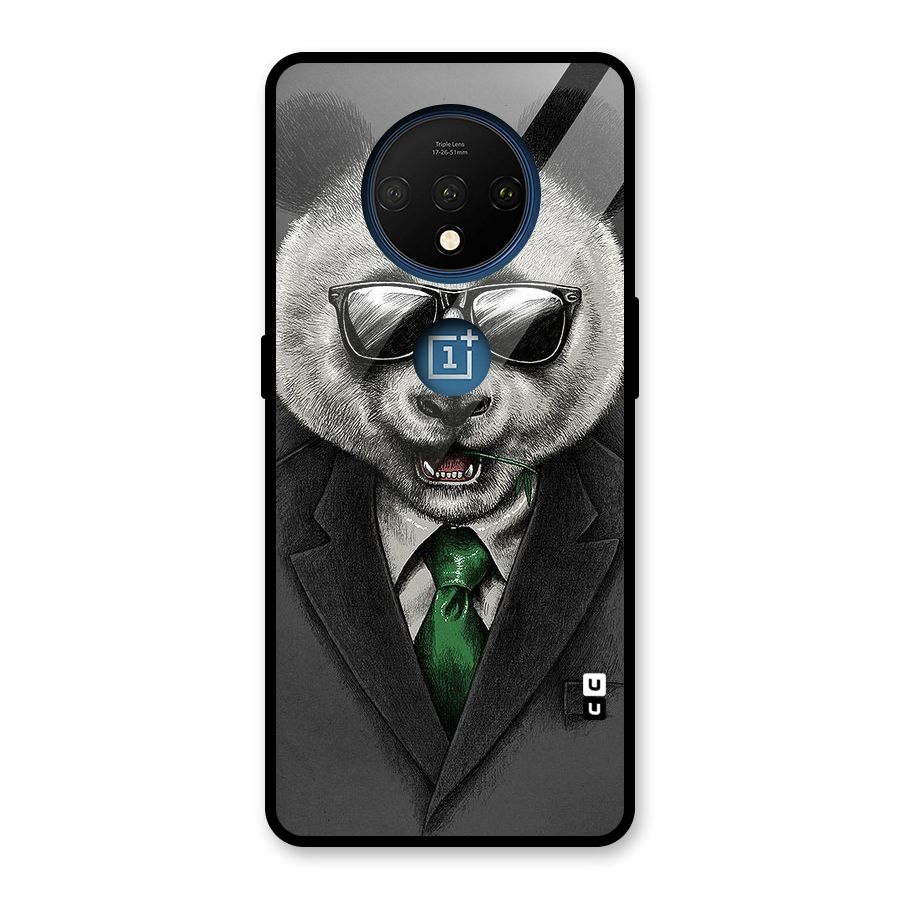 Bear Face Glass Back Case for OnePlus 7T