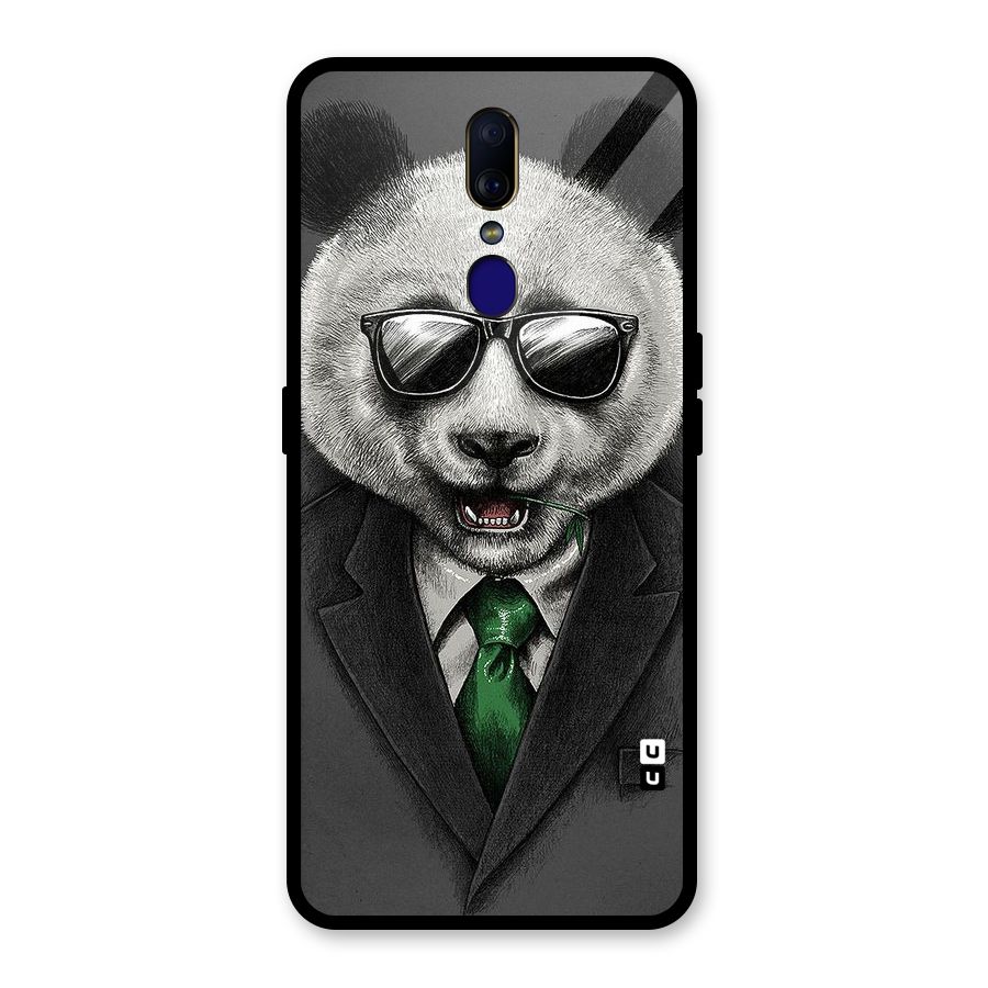 Bear Face Glass Back Case for Oppo F11