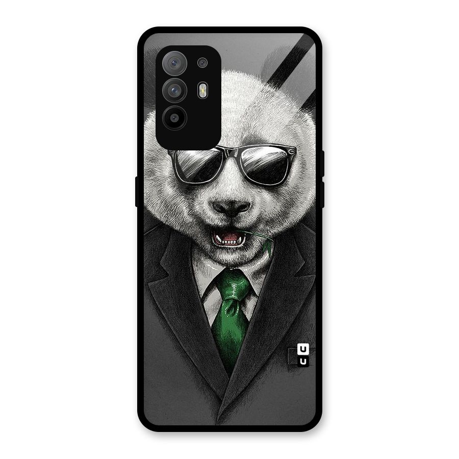 Bear Face Glass Back Case for Oppo F19 Pro Plus 5G