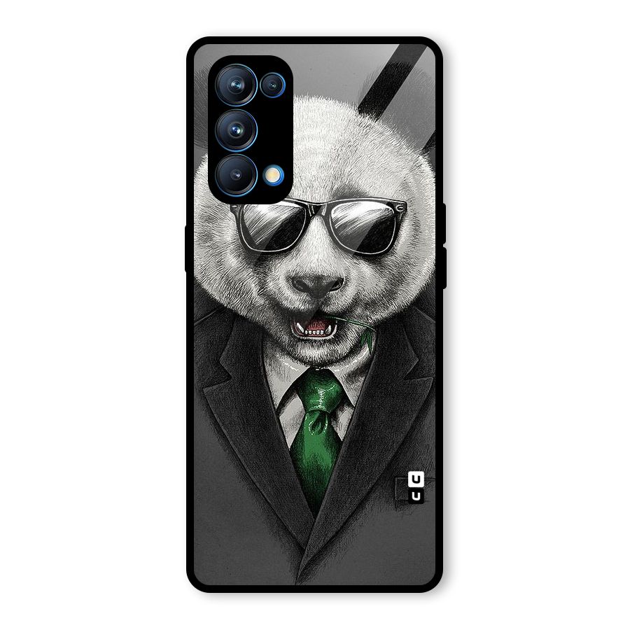 Bear Face Glass Back Case for Oppo Reno5 Pro 5G