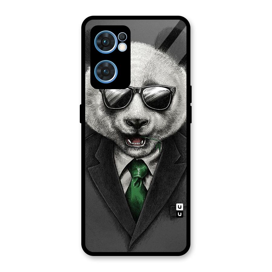 Bear Face Glass Back Case for Oppo Reno7 5G