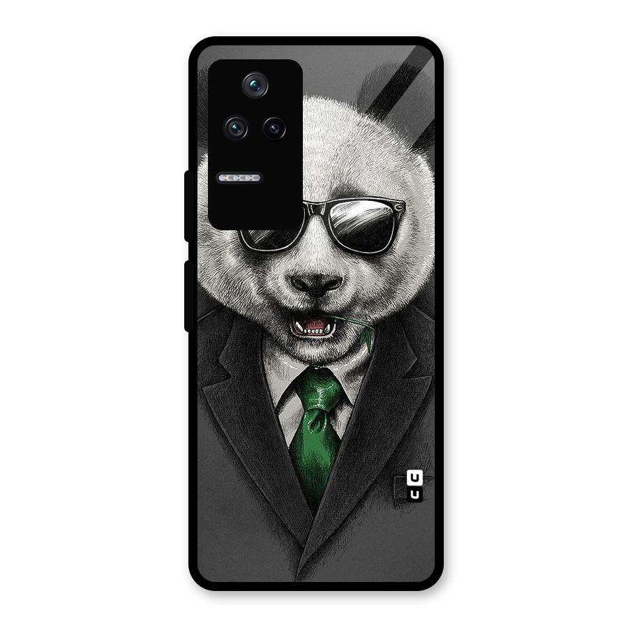 Bear Face Glass Back Case for Poco F4 5G