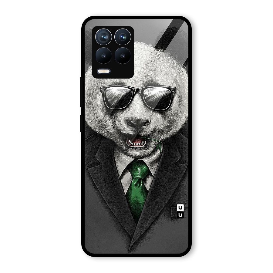 Bear Face Glass Back Case for Realme 8