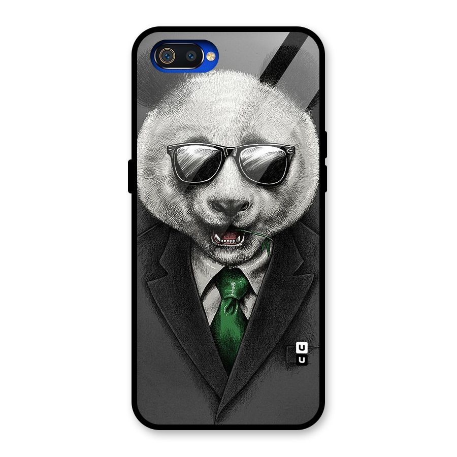 Bear Face Glass Back Case for Realme C2