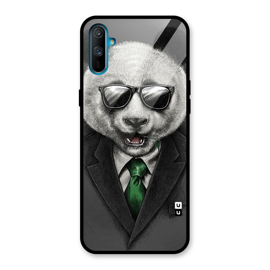 Bear Face Glass Back Case for Realme C3