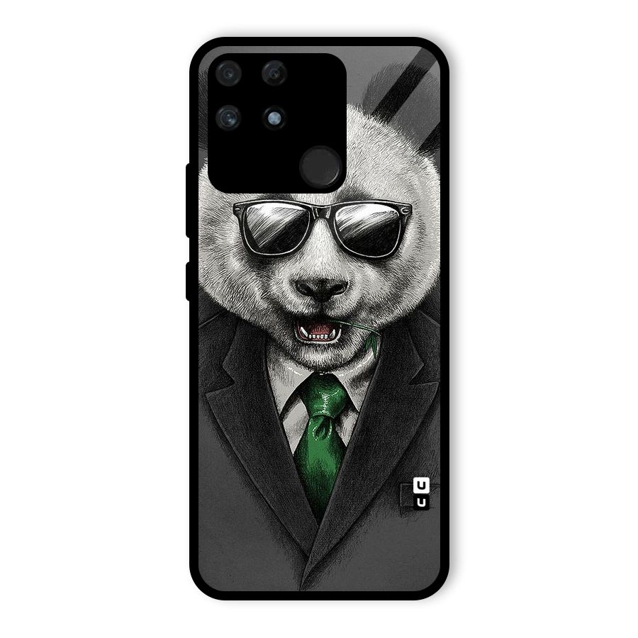Bear Face Glass Back Case for Realme Narzo 50A