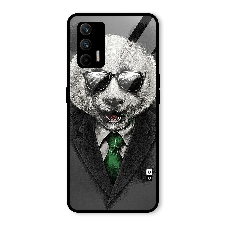 Bear Face Glass Back Case for Realme X7 Max