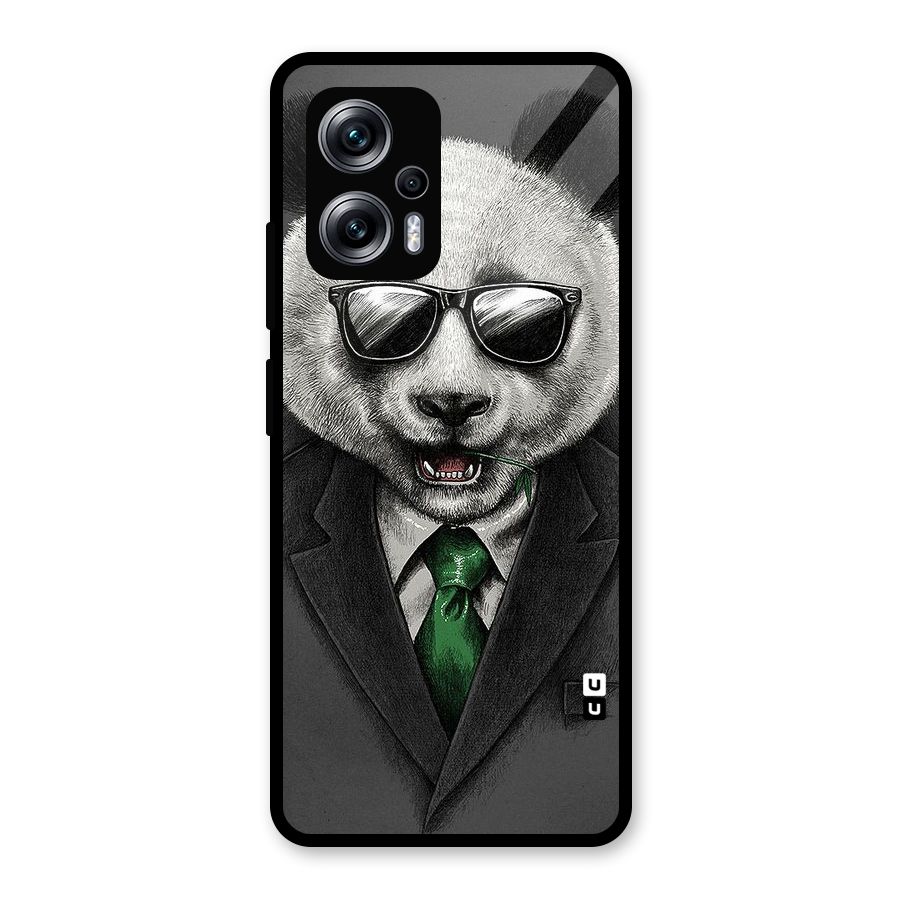 Bear Face Glass Back Case for Redmi K50i