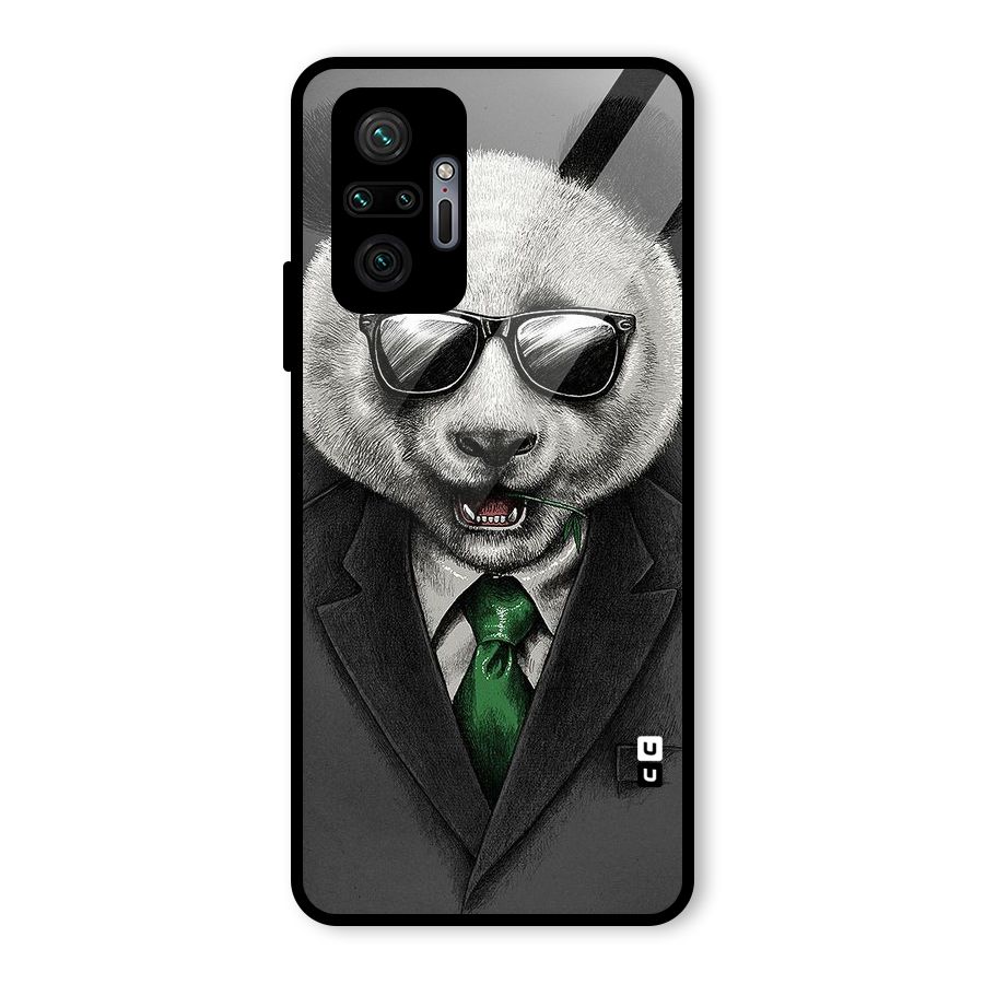 Bear Face Glass Back Case for Redmi Note 10 Pro Max