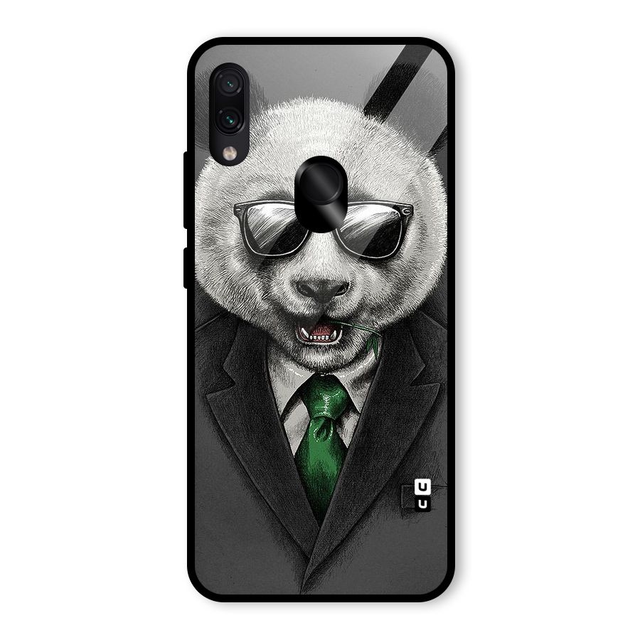Bear Face Glass Back Case for Redmi Note 7S