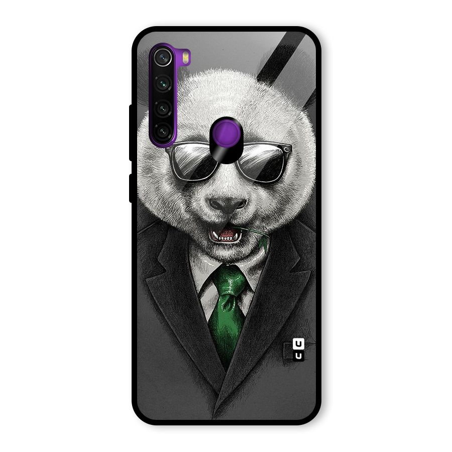 Bear Face Glass Back Case for Redmi Note 8