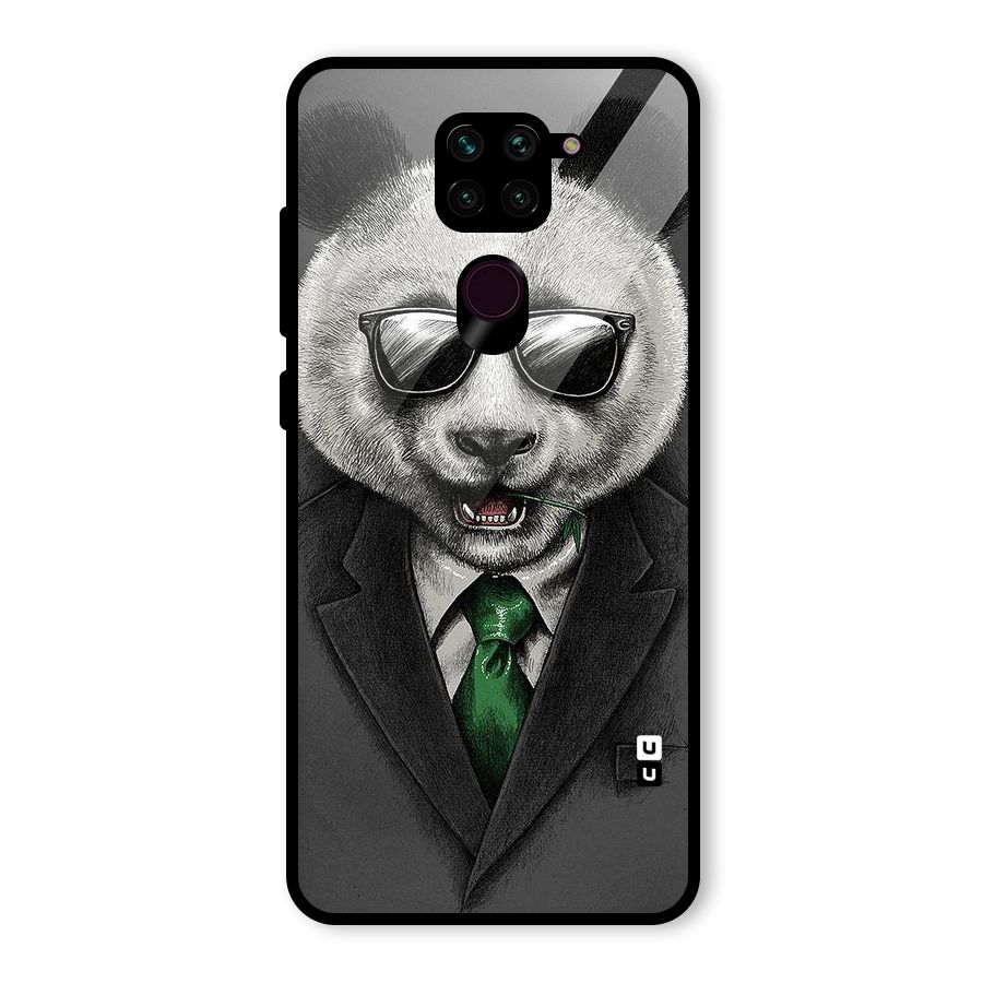 Bear Face Glass Back Case for Redmi Note 9