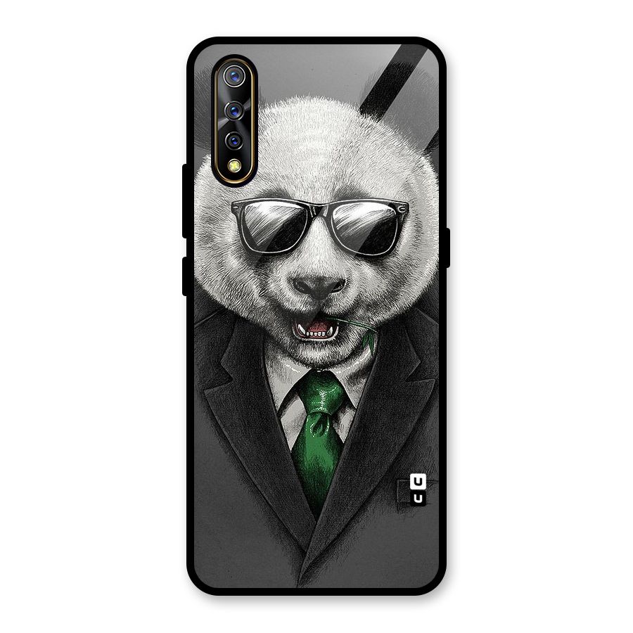 Bear Face Glass Back Case for Vivo S1