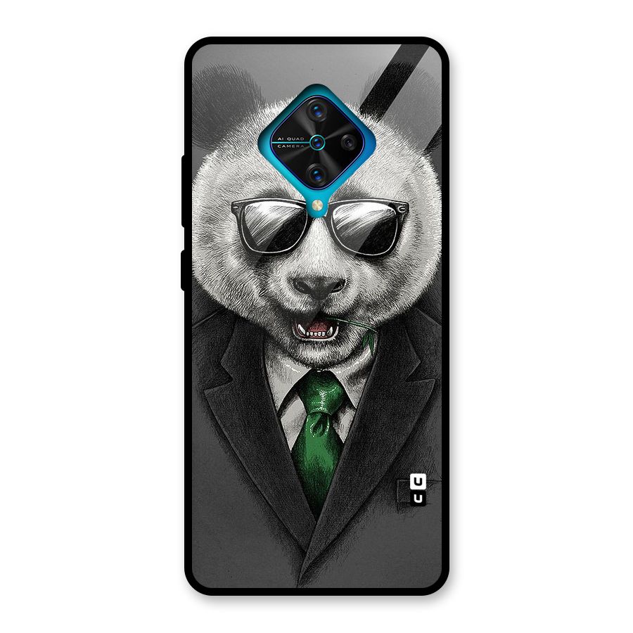 Bear Face Glass Back Case for Vivo S1 Pro