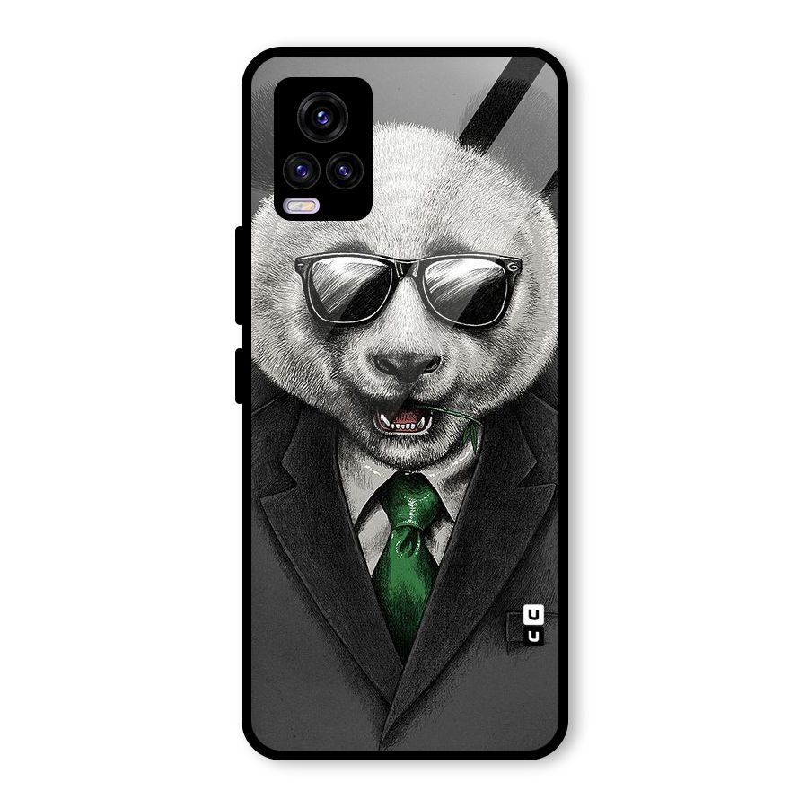 Bear Face Glass Back Case for Vivo V20