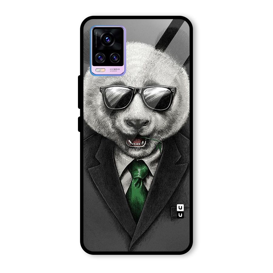 Bear Face Glass Back Case for Vivo V20 Pro